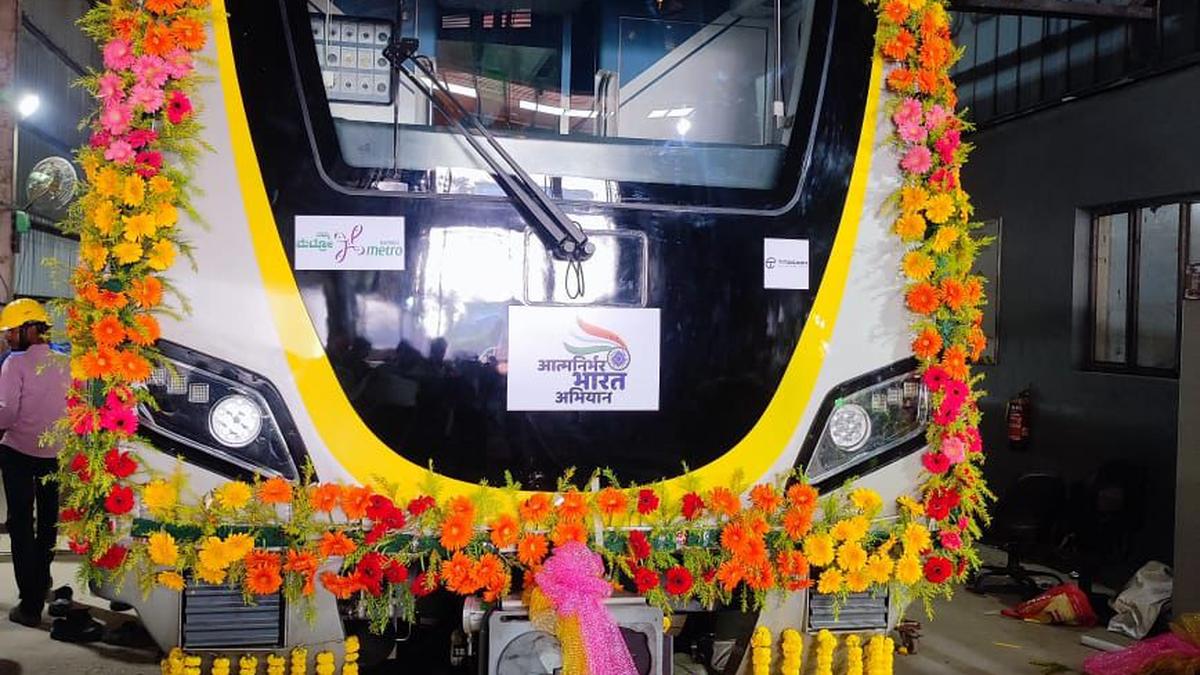 After delay, first Made-in-India driverless trainset for Yellow Line handed over to BMRCL